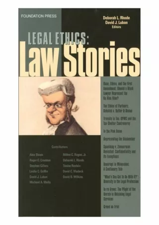 Download Book [PDF] Legal Ethics Stories (Law Stories)