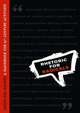 get [PDF] Download Rhetoric for Radicals: A Handbook for Twenty-First Century Activists