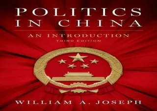 (PDF) Politics in China: An Introduction, Third Edition Ipad