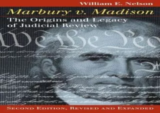 PDF Marbury v. Madison: The Origins and Legacy of Judicial Review, Second Editio