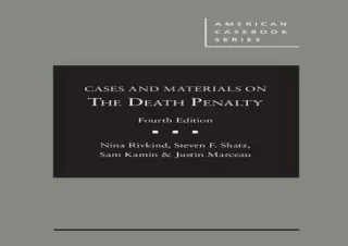 PDF Cases and Materials on the Death Penalty (American Casebook Series) Free