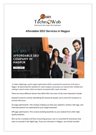 Affordable SEO Services in Nagpur