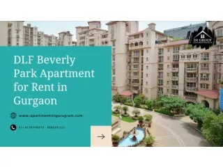 DLF Beverly Park Apartment on Mg Road for Lease | DLF Beverly Park