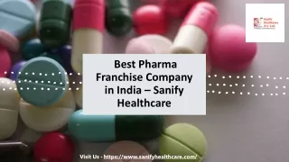 Top Leading Indian Pharma Franchise - Sanify Healthcare
