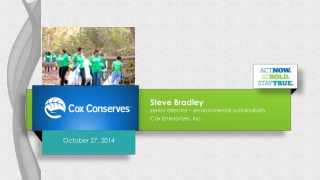 Steve Bradley senior director – environmental sustainability Cox Enterprises, Inc.