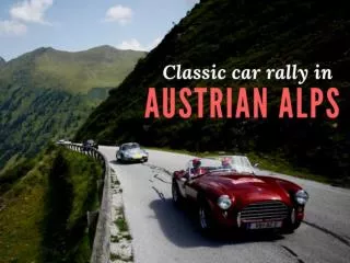 Arlberg Classic Car Rally