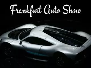 Cars In Frankfurt Motor Show 2017