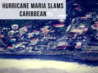 Hurricane Maria churning through the Caribbean
