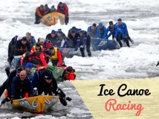 Ice Canoe racing