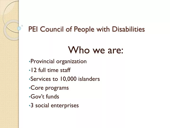 pei council of people with disabilities