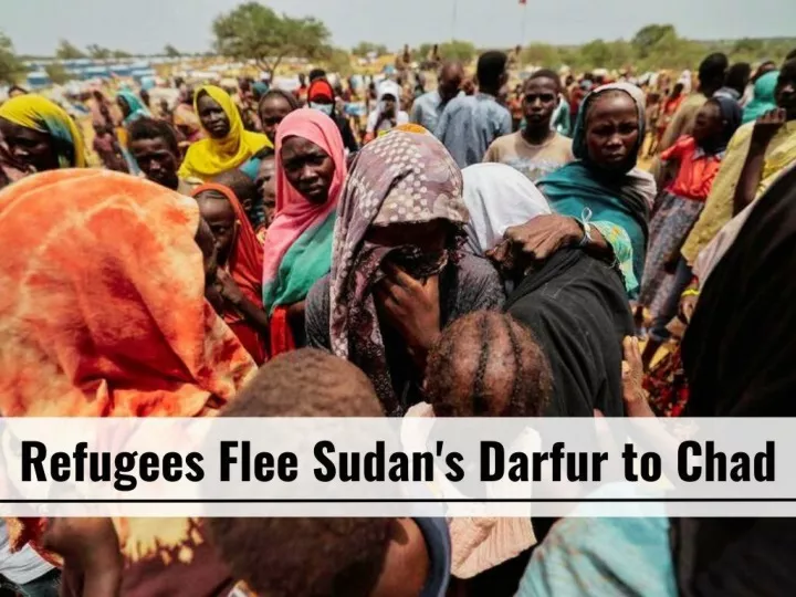 refugees flee sudan s darfur to chad