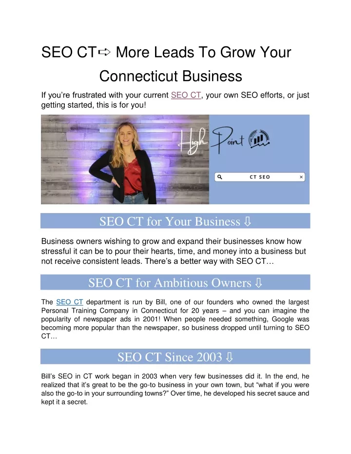 seo ct more leads to grow your connecticut