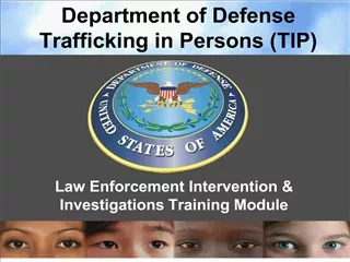 Department of Defense Trafficking in Persons TIP