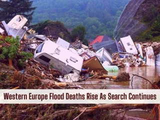 Western Europe flood deaths rise as search continues